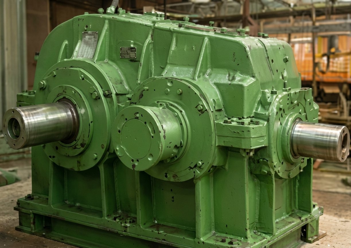 Bevel helical gearbox in the works